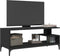 vidaXL - Tv-meubel - 102x40x41 - cm - bewerkt - hout - en - gepoedercoat - staal - zwart