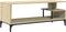 vidaXL - Tv-meubel - 102x40x41 - cm - hout - en - gepoedercoat - staal - sonoma - eiken