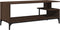 vidaXL - Tv-meubel - 102x40x41 - cm - hout - en - gepoedercoat - staal - bruineiken