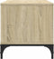 vidaXL - Tv-meubel - 102x40x41 - cm - hout - en - gepoedercoat - staal - sonoma - eiken