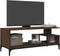 vidaXL - Tv-meubel - 102x40x41 - cm - hout - en - gepoedercoat - staal - bruineiken