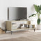 vidaXL - Tv-meubel - 102x40x41 - cm - hout - en - gepoedercoat - staal - sonoma - eiken