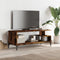 vidaXL - Tv-meubel - 102x40x41 - cm - hout - en - gepoedercoat - staal - gerookt - eiken