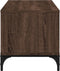 vidaXL - Tv-meubel - 102x40x41 - cm - hout - en - gepoedercoat - staal - bruineiken