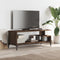 vidaXL - Tv-meubel - 102x40x41 - cm - hout - en - gepoedercoat - staal - bruineiken