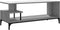 vidaXL - Tv-meubel - 102x40x41 - cm - hout - en - gepoedercoat - staal - grijs - sonoma