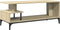 vidaXL - Tv-meubel - 102x40x41 - cm - hout - en - gepoedercoat - staal - sonoma - eiken