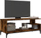 vidaXL - Tv-meubel - 102x40x41 - cm - hout - en - gepoedercoat - staal - gerookt - eiken