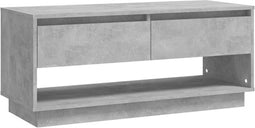 vidaXL - Tv-meubel - 102x41x44 - cm - bewerkt - hout - betongrijs
