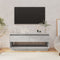vidaXL - Tv-meubel - 102x41x44 - cm - bewerkt - hout - betongrijs