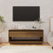 vidaXL - Tv-meubel - 102x41x44 - cm - bewerkt - hout - bruin - eikenkleur