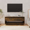 vidaXL - Tv-meubel - 102x41x44 - cm - bewerkt - hout - gerookt - eikenkleurig