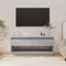 vidaXL - Tv-meubel - 102x41x44 - cm - bewerkt - hout - grijs - sonoma - eikenkleurig
