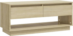 vidaXL - Tv-meubel - 102x41x44 - cm - bewerkt - hout - sonoma - eikenkleurig