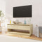 vidaXL - Tv-meubel - 102x41x44 - cm - bewerkt - hout - sonoma - eikenkleurig