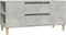 vidaXL - Tv-meubel - 102x44,5x50 - cm - bewerkt - hout - betongrijs