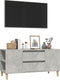 vidaXL - Tv-meubel - 102x44,5x50 - cm - bewerkt - hout - betongrijs