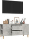 vidaXL - Tv-meubel - 102x44,5x50 - cm - bewerkt - hout - betongrijs