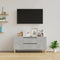 vidaXL - Tv-meubel - 102x44,5x50 - cm - bewerkt - hout - betongrijs