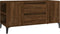 vidaXL - Tv-meubel - 102x44,5x50 - cm - bewerkt - hout - bruin - eikenkleur