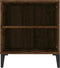 vidaXL - Tv-meubel - 102x44,5x50 - cm - bewerkt - hout - bruin - eikenkleur