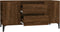 vidaXL - Tv-meubel - 102x44,5x50 - cm - bewerkt - hout - bruin - eikenkleur