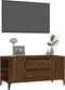 vidaXL - Tv-meubel - 102x44,5x50 - cm - bewerkt - hout - bruin - eikenkleur