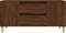 vidaXL - Tv-meubel - 102x44,5x50 - cm - bewerkt - hout - bruin - eikenkleur