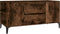 vidaXL - Tv-meubel - 102x44,5x50 - cm - bewerkt - hout - gerookt - eikenkleurig