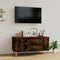vidaXL - Tv-meubel - 102x44,5x50 - cm - bewerkt - hout - gerookt - eikenkleurig