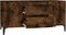 vidaXL - Tv-meubel - 102x44,5x50 - cm - bewerkt - hout - gerookt - eikenkleurig