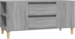 vidaXL - Tv-meubel - 102x44,5x50 - cm - bewerkt - hout - grijs - sonoma - eikenkleurig