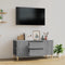 vidaXL - Tv-meubel - 102x44,5x50 - cm - bewerkt - hout - grijs - sonoma - eikenkleurig