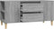 vidaXL - Tv-meubel - 102x44,5x50 - cm - bewerkt - hout - grijs - sonoma - eikenkleurig