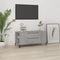 vidaXL - Tv-meubel - 102x44,5x50 - cm - bewerkt - hout - grijs - sonoma - eikenkleurig