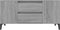 vidaXL - Tv-meubel - 102x44,5x50 - cm - bewerkt - hout - grijs - sonoma - eikenkleurig