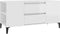 vidaXL - Tv-meubel - 102x44,5x50 - cm - bewerkt - hout - hoogglans - wit