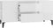 vidaXL - Tv-meubel - 102x44,5x50 - cm - bewerkt - hout - hoogglans - wit