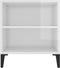 vidaXL - Tv-meubel - 102x44,5x50 - cm - bewerkt - hout - hoogglans - wit