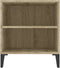 vidaXL - Tv-meubel - 102x44,5x50 - cm - bewerkt - hout - sonoma - eikenkleurig