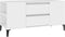vidaXL - Tv-meubel - 102x44,5x50 - cm - bewerkt - hout - wit