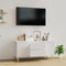 vidaXL - Tv-meubel - 102x44,5x50 - cm - bewerkt - hout - wit