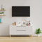 vidaXL - Tv-meubel - 102x44,5x50 - cm - bewerkt - hout - wit