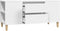 vidaXL - Tv-meubel - 102x44,5x50 - cm - bewerkt - hout - wit