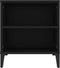 vidaXL - Tv-meubel - 102x44,5x50 - cm - bewerkt - hout - zwart