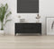 vidaXL - Tv-meubel - 102x44,5x50 - cm - bewerkt - hout - zwart
