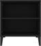 vidaXL - Tv-meubel - 102x44,5x50 - cm - bewerkt - hout - zwart