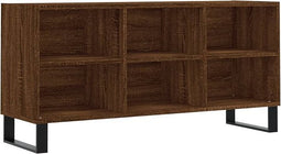vidaXL - Tv-meubel - 103,5x30x50 - cm - bewerkt - hout - bruin - eikenkleur