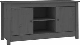 vidaXL - Tv-meubel - 103x36,5x52 - cm - massief - grenenhout - grijs