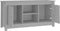 vidaXL - Tv-meubel - 103x36,5x52 - cm - massief - grenenhout - grijs
